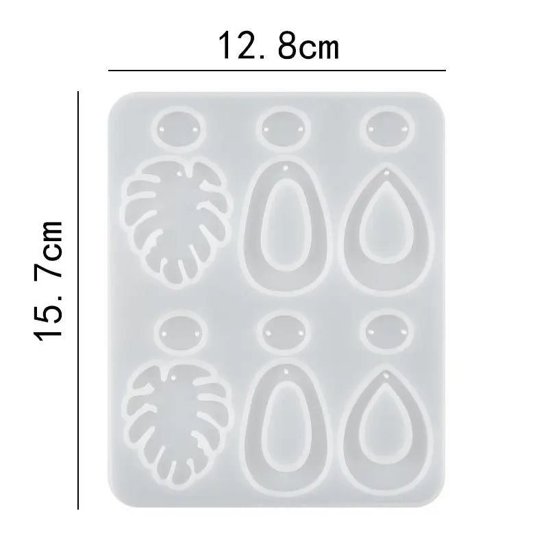 ELMAS Silicone Earring Mold for DIY Jewelry Crafting - Al Masam Stationery LLC
