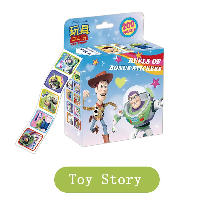 ELMAS 200Pcs/Box Disney Stickers Frozen Mickey Sofia Gift - Al Masam Stationery LLC