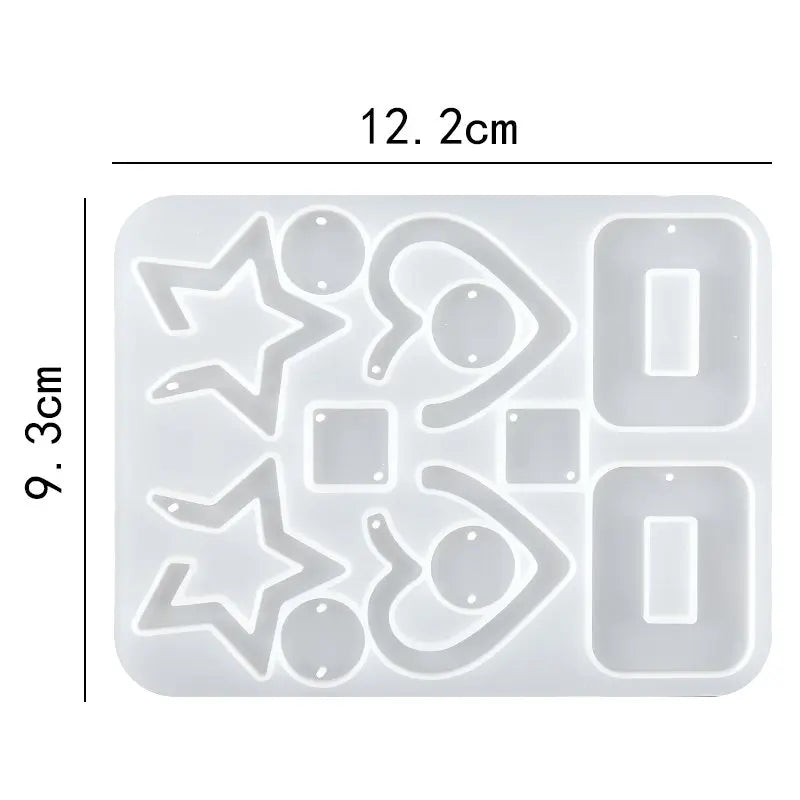 ELMAS Silicone Earring Mold for DIY Jewelry Crafting - Al Masam Stationery LLC