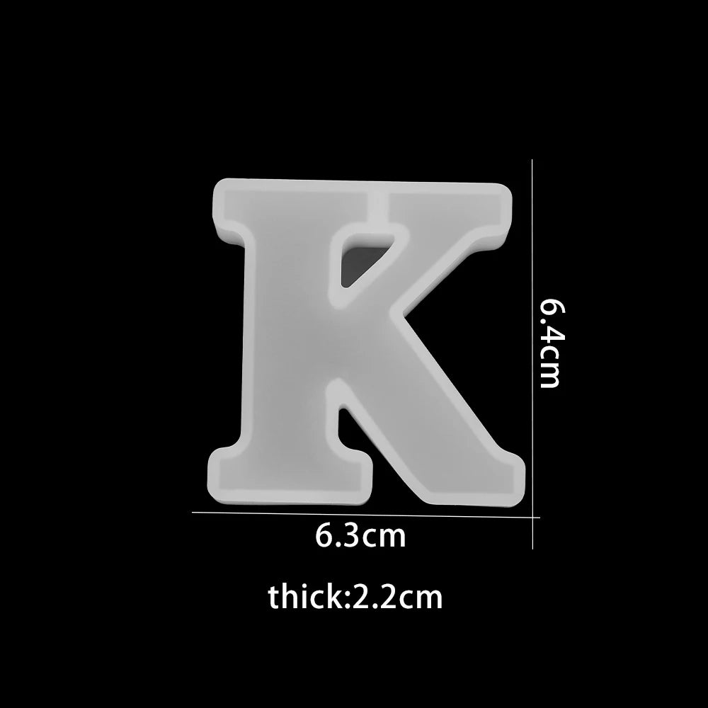 ELMAS 3D Alphabet Silicone Molds for DIY Jewelry & Crafts - Al Masam Stationery LLC