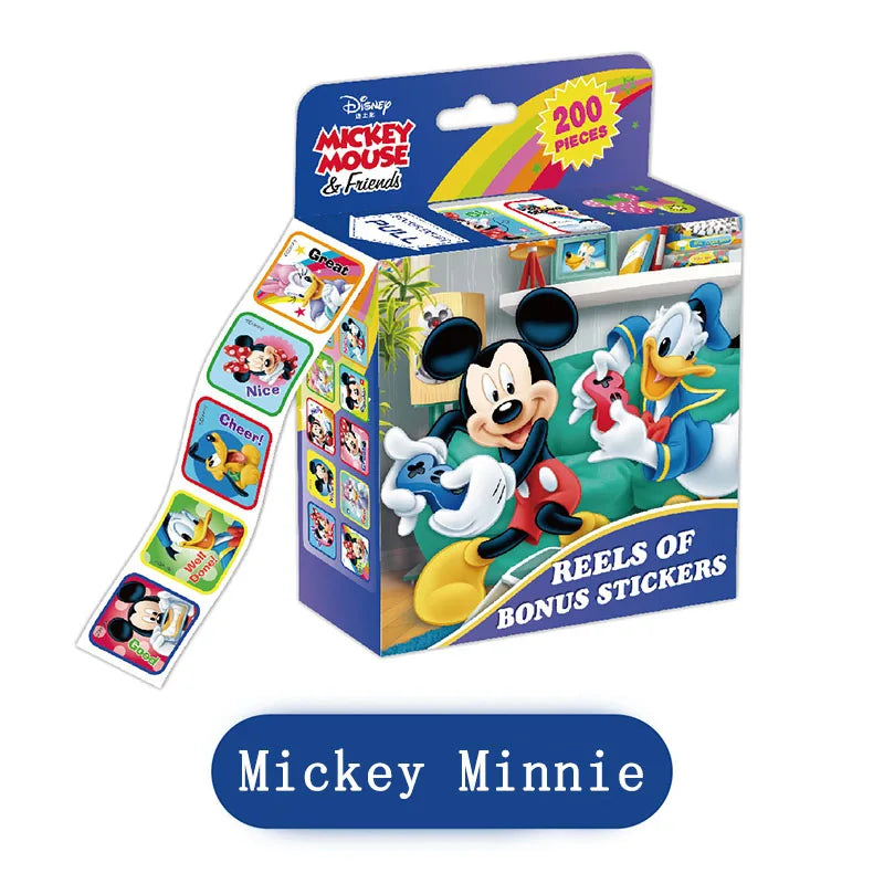 ELMAS 200Pcs/Box Disney Stickers Frozen Mickey Sofia Gift - Al Masam Stationery LLC