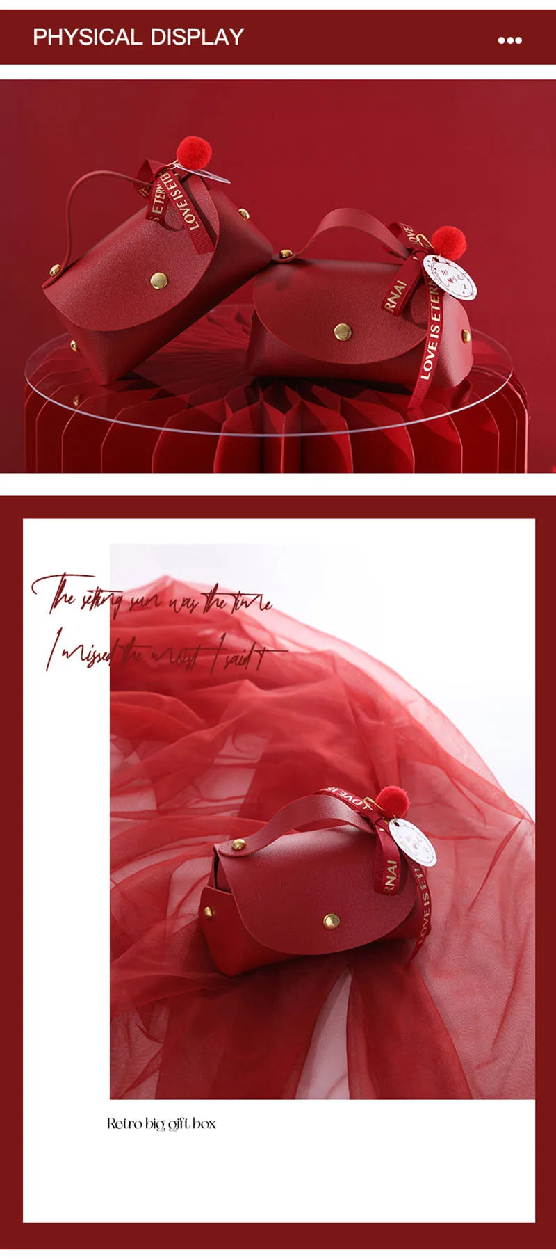 ELMAS Wedding Favors Leather Candy Box For Special Events - Al Masam Stationery LLC