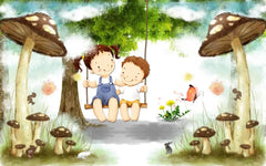 ELMAS Custom Dream Forest Mural Wallpaper for Kids Room - Al Masam Stationery LLC