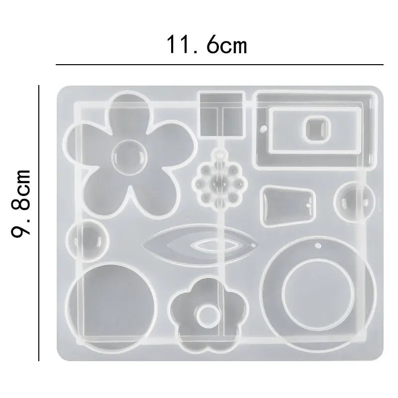 ELMAS Silicone Earring Mold for DIY Jewelry Crafting - Al Masam Stationery LLC