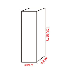 ELMAS Acrylic Plexiglass Square Jewelry Holder Stand - Al Masam Stationery LLC