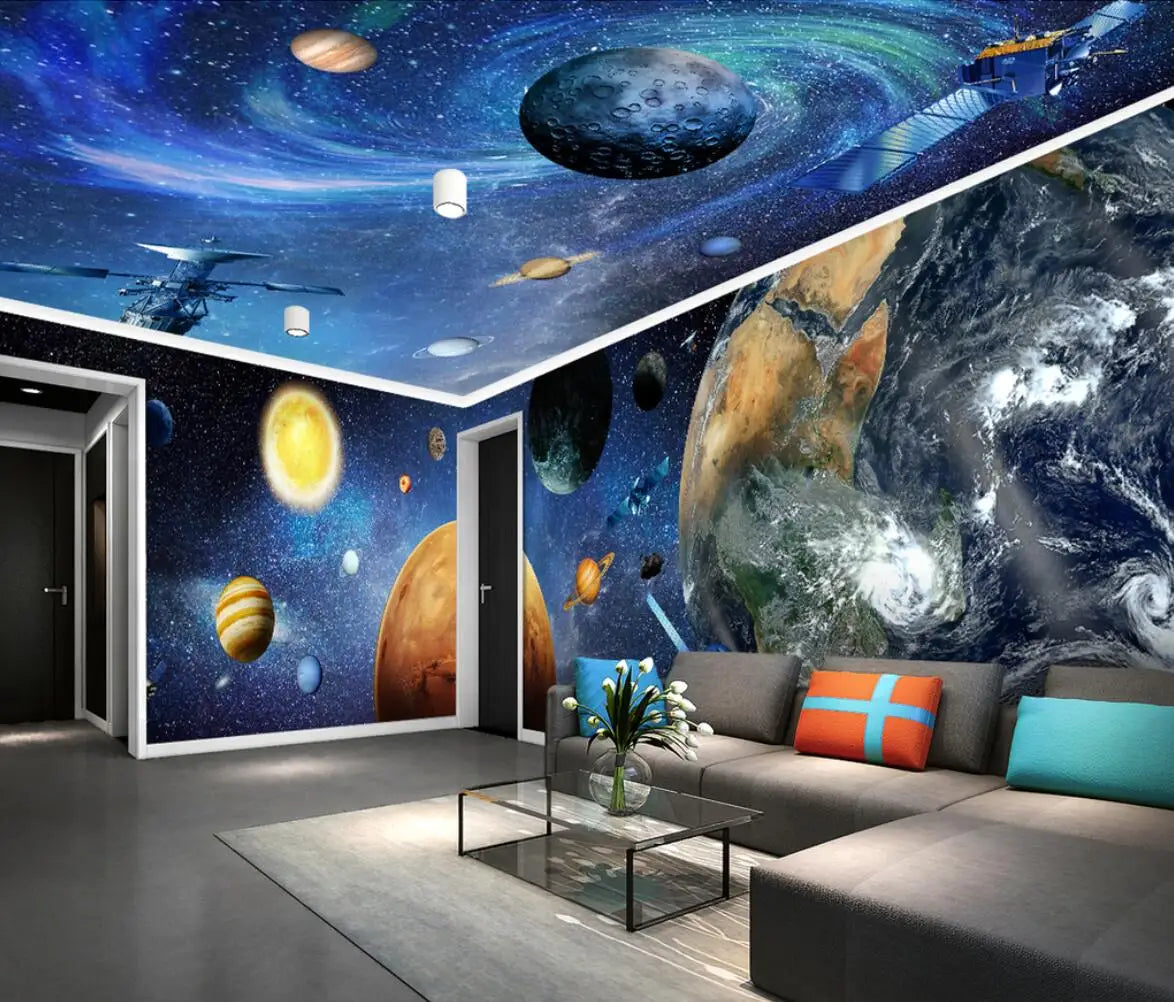 ELMAS Universe Galaxy 3D Mural Wallpaper for Walls - Al Masam Stationery LLC