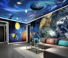 ELMAS Universe Galaxy 3D Mural Wallpaper for Walls - Al Masam Stationery LLC