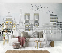 ELMAS Custom 3D Mural Urban Panorama Wallpaper - Al Masam Stationery LLC