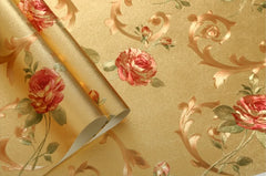 ELMAS Luxury 3D Gold Flicker Waterproof Wallpaper Roll - Al Masam Stationery LLC