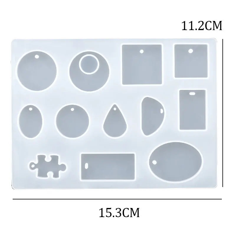 ELMAS Silicone Earring Mold for DIY Jewelry Crafting - Al Masam Stationery LLC