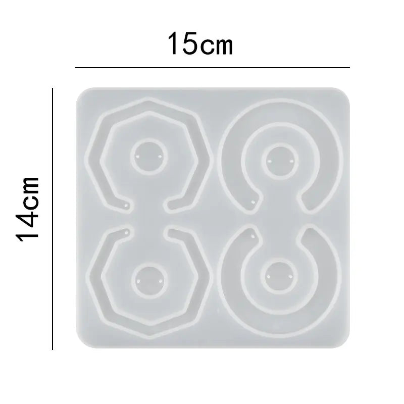 ELMAS Silicone Earring Mold for DIY Jewelry Crafting - Al Masam Stationery LLC