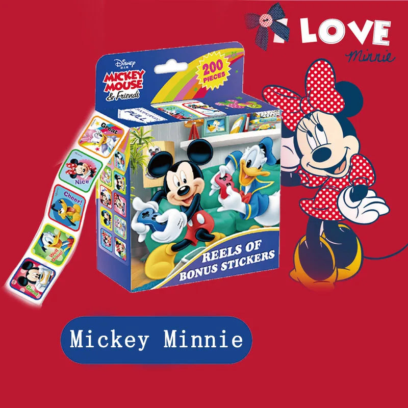 ELMAS 200Pcs/Box Disney Stickers Frozen Mickey Sofia Gift - Al Masam Stationery LLC