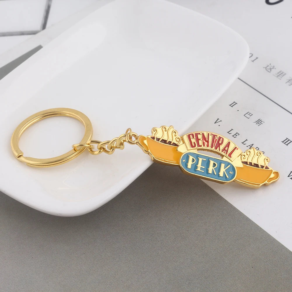 ELMAS Friends Monica's Door Keychain Central Perk Keyring - Al Masam Stationery LLC
