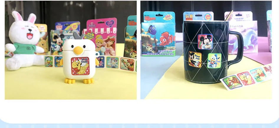 ELMAS 200Pcs/Box Disney Stickers Frozen Mickey Sofia Gift - Al Masam Stationery LLC