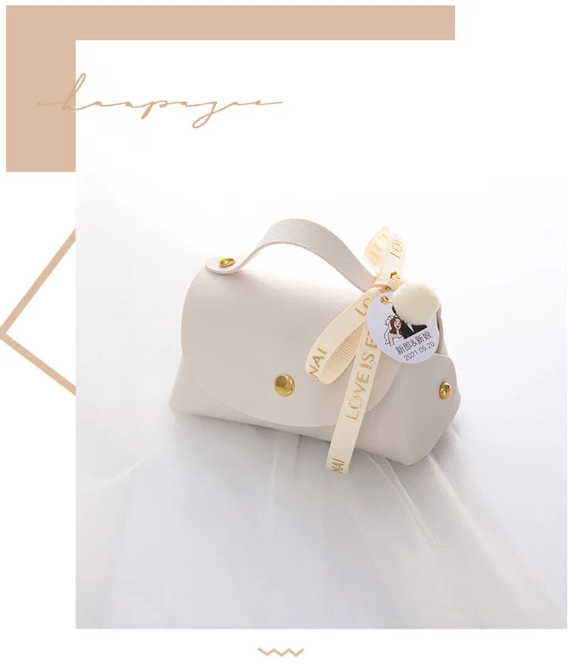 ELMAS Wedding Favors Leather Candy Box For Special Events - Al Masam Stationery LLC