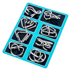 ELMAS Chinese Puzzle Games 8pcs Set Anti-Stress Toys - Al Masam Stationery LLC