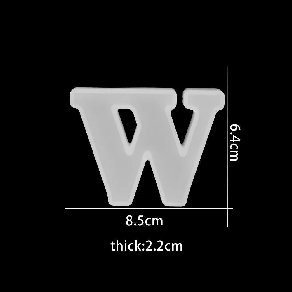 ELMAS 3D Alphabet Silicone Molds for DIY Jewelry & Crafts - Al Masam Stationery LLC