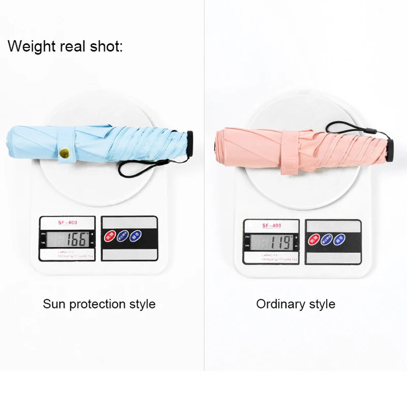ELMAS 116g Super Lightweight Mini Sun Rain Umbrella - Al Masam Stationery LLC
