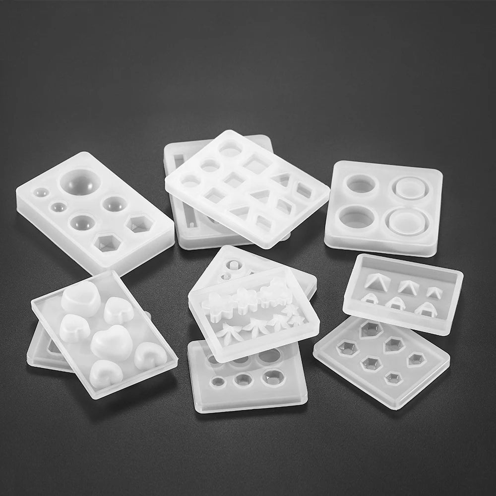 ELMAS Silicone Jewelry Molds - Heart, Round & Rectangle Shapes - Al Masam Stationery LLC
