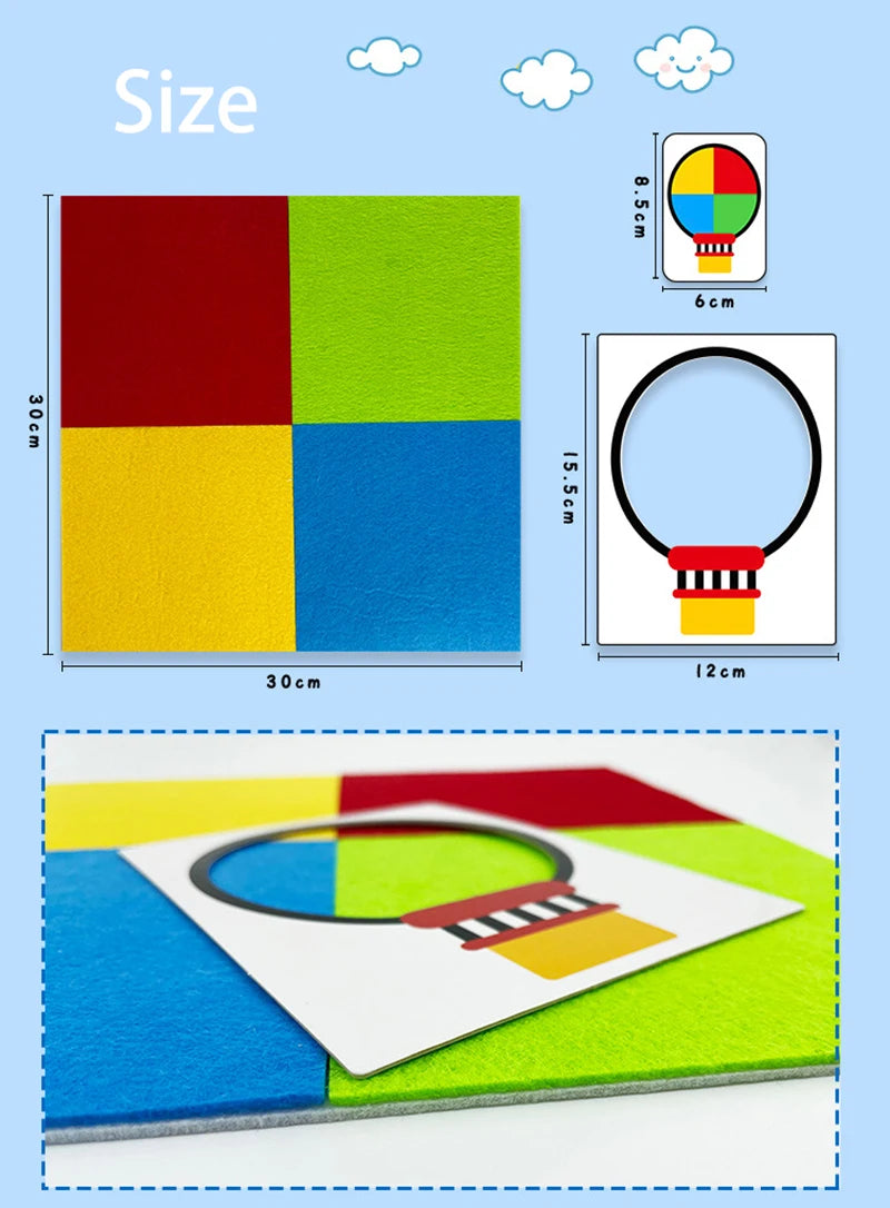 ELMAS Montessori Felt Toys for Logical Thinking Games - Al Masam Stationery LLC