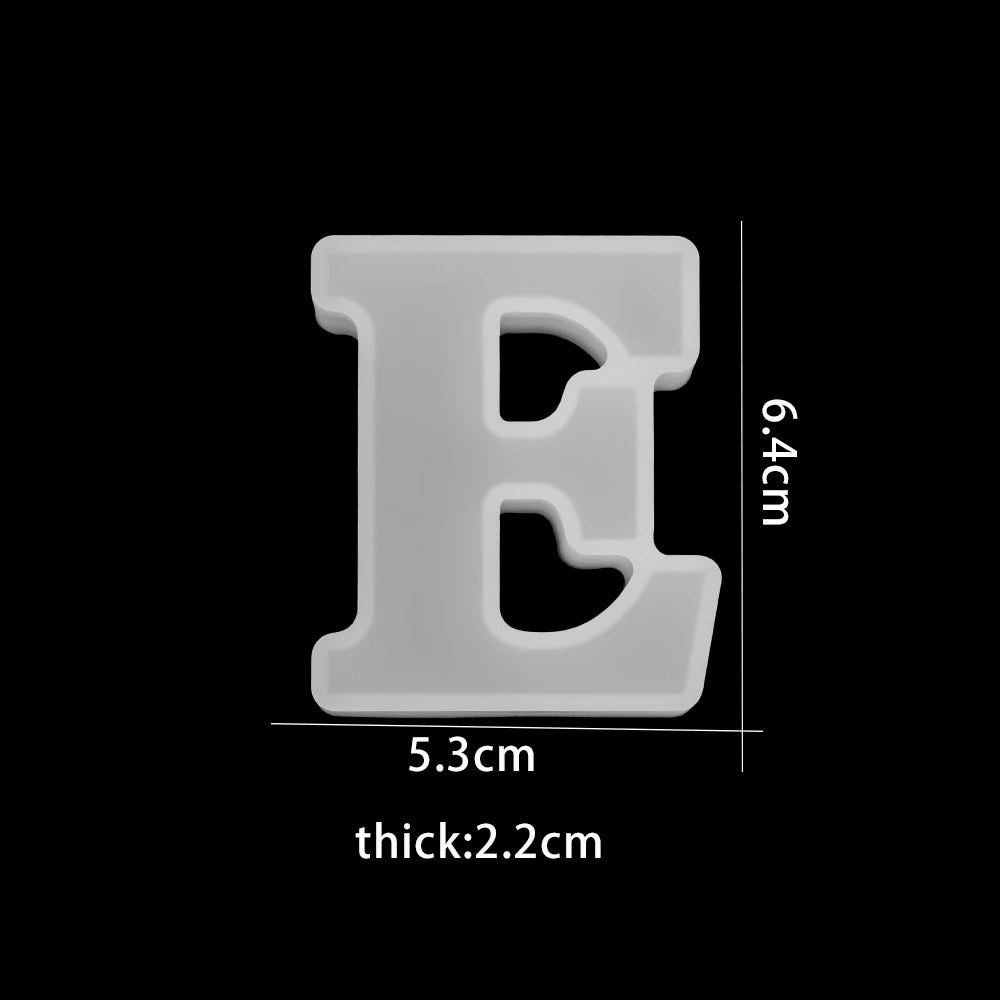 ELMAS 3D Alphabet Silicone Molds for DIY Jewelry & Crafts - Al Masam Stationery LLC