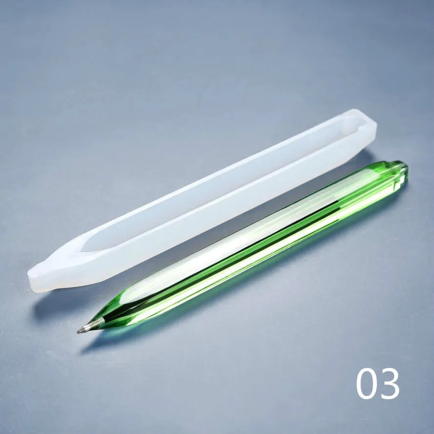 ELMAS Transparent Silicone Mold for Dried Flower Resin Pen - Al Masam Stationery LLC