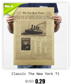 ELMAS Classic NY Times Titanic Shipwreck Wall Decor Stickers - Al Masam Stationery LLC