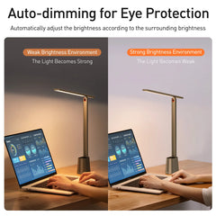 ELMAS Smart LED Desk Lamp - Eye-Caring Dimmable Light