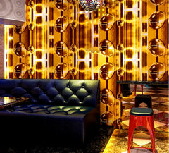 ELMAS Luxury 3D Gold Flicker Waterproof Wallpaper Roll - Al Masam Stationery LLC