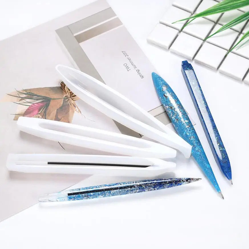 ELMAS Transparent Silicone Mold for Dried Flower Resin Pen - Al Masam Stationery LLC