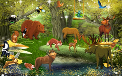 ELMAS Custom Dream Forest Mural Wallpaper for Kids Room - Al Masam Stationery LLC
