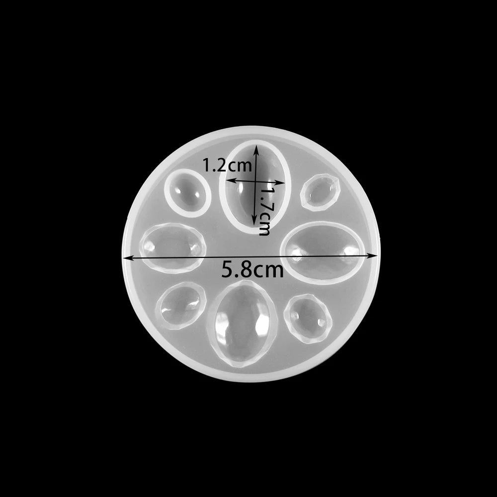 ELMAS Silicone Jewelry Molds - Heart, Round & Rectangle Shapes - Al Masam Stationery LLC