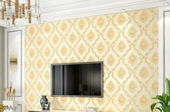 ELMAS Beibehang Luxury Classic Damask 3D Velvet Wallpaper - Al Masam Stationery LLC