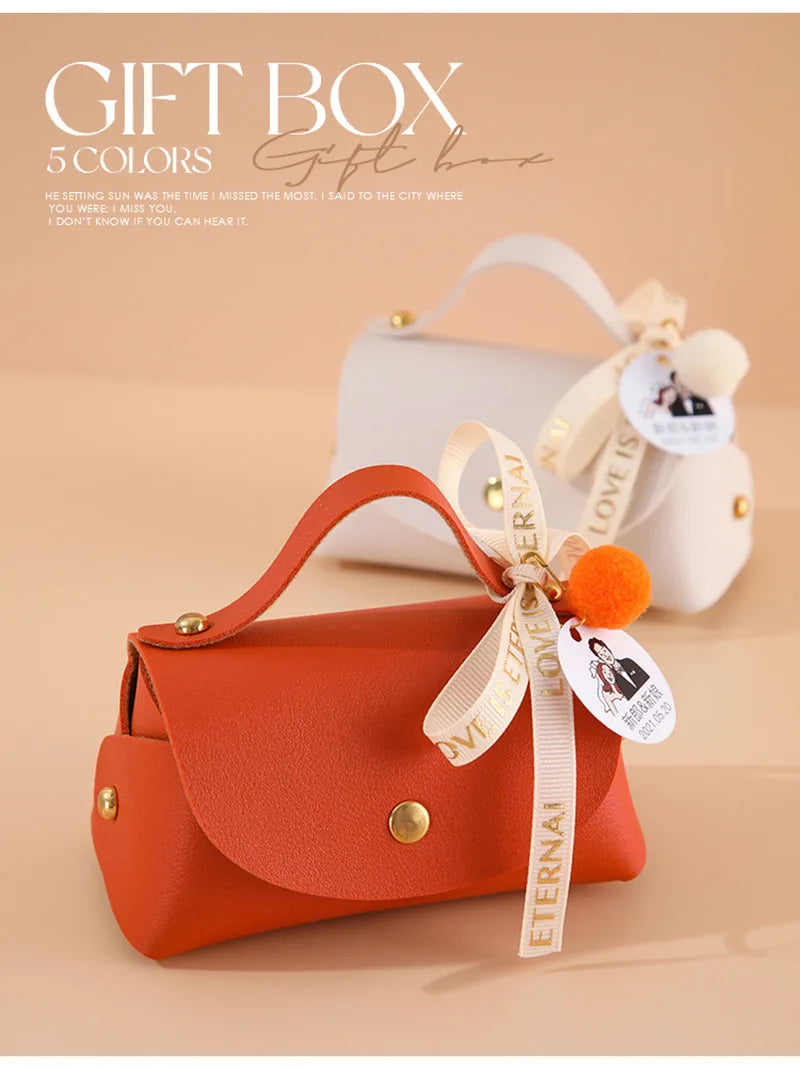 ELMAS Wedding Favors Leather Candy Box For Special Events - Al Masam Stationery LLC