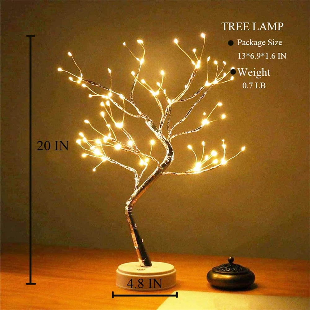 ELMAS Enchanted LED Mini Christmas Tree Night Light - Al Masam Stationery LLC