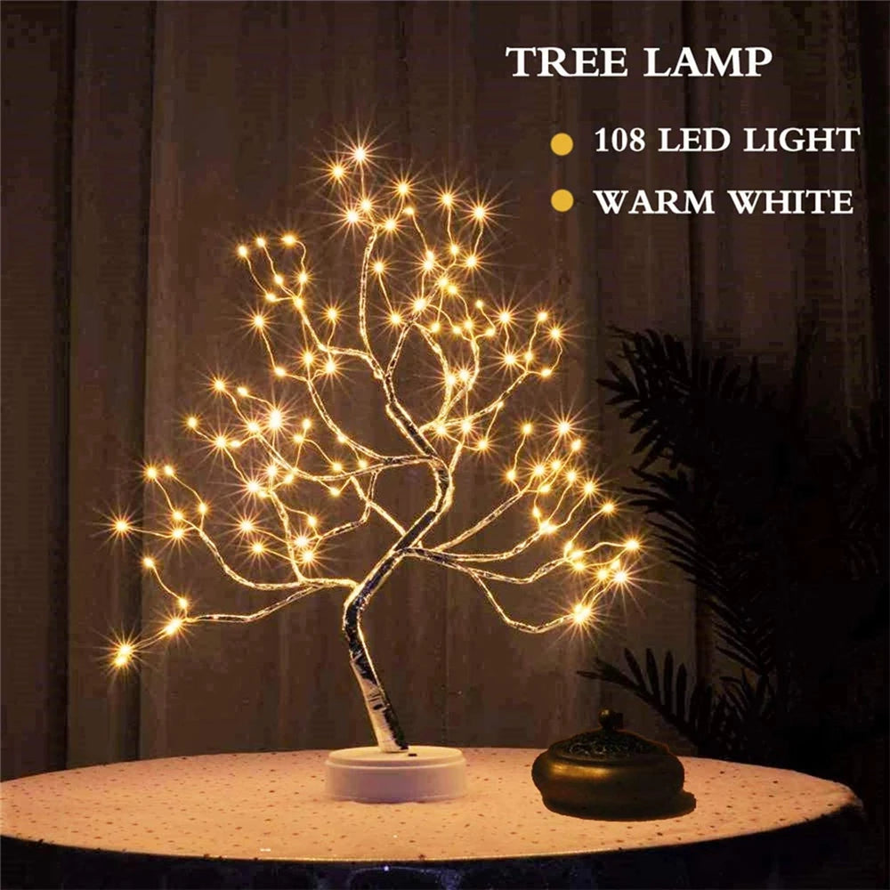 ELMAS Enchanted LED Mini Christmas Tree Night Light - Al Masam Stationery LLC