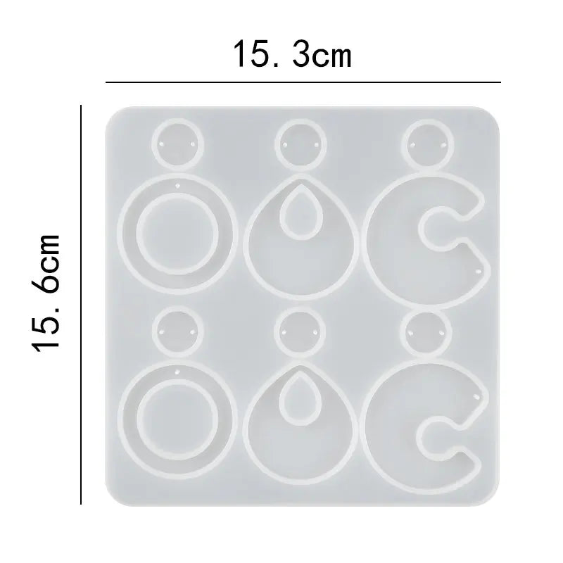 ELMAS Silicone Earring Mold for DIY Jewelry Crafting - Al Masam Stationery LLC
