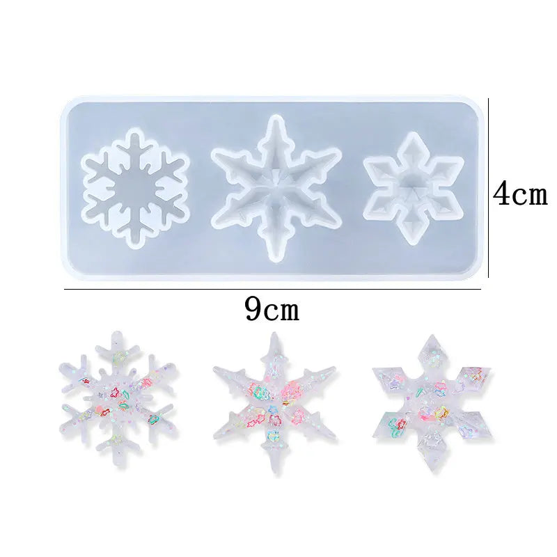 ELMAS Snowflake Silicone Molds for Epoxy Resin Crafts - Al Masam Stationery LLC