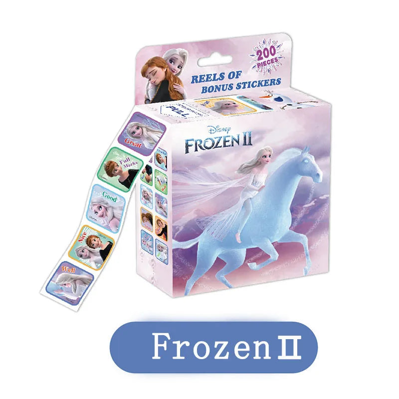 ELMAS 200Pcs/Box Disney Stickers Frozen Mickey Sofia Gift - Al Masam Stationery LLC