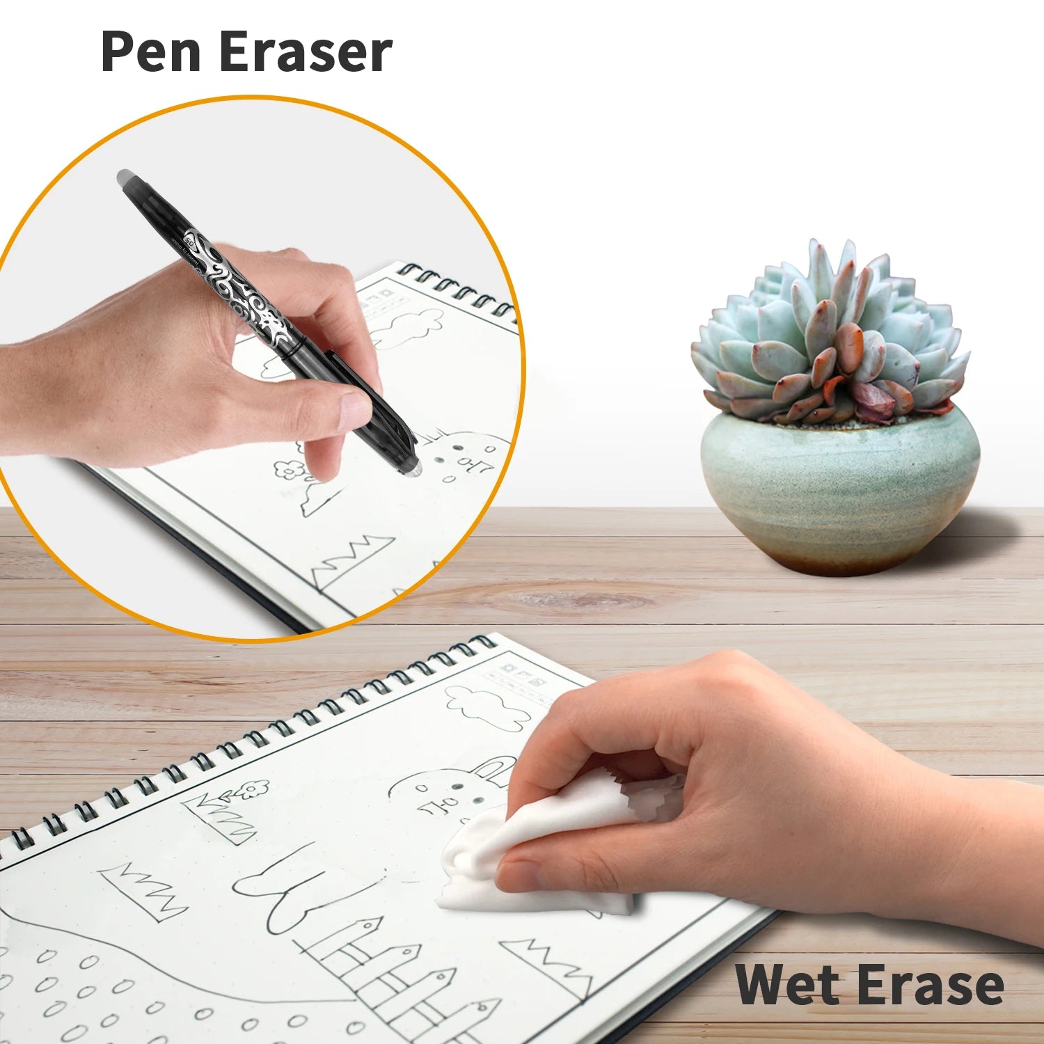 ELMAS Eco-Friendly Smart Reusable Notebook Collection - Al Masam Stationery LLC