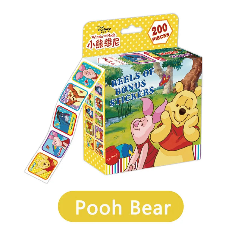 ELMAS 200Pcs/Box Disney Stickers Frozen Mickey Sofia Gift - Al Masam Stationery LLC