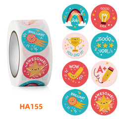 ELMAS Vibrant Animal Stickers for Praise & Rewards