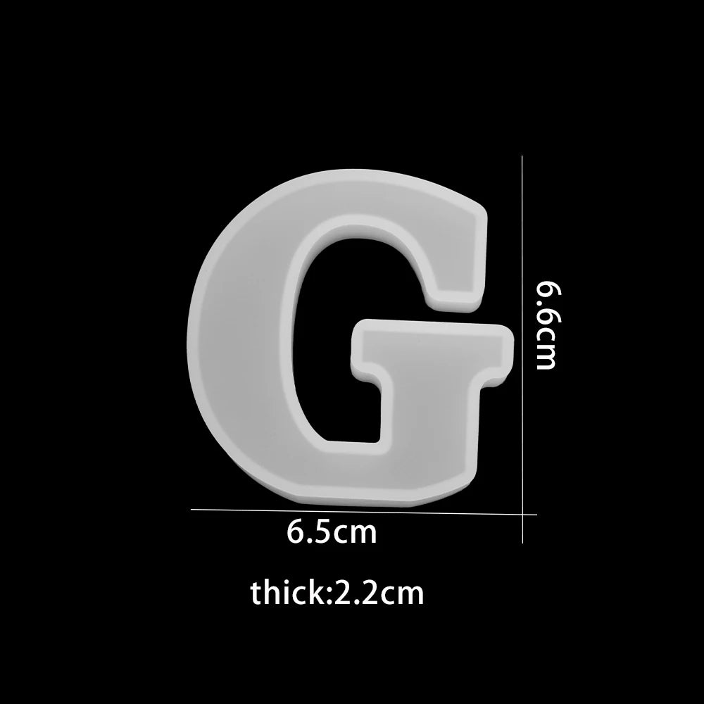 ELMAS 3D Alphabet Silicone Molds for DIY Jewelry & Crafts - Al Masam Stationery LLC