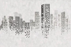 ELMAS Custom Abstract City Mural Wallpaper for Home Decor - Al Masam Stationery LLC