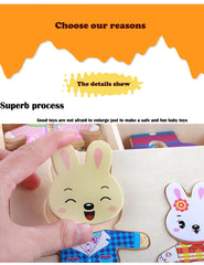 ELMAS Cartoon Change Clothes Wooden Puzzle Game for Kids - Al Masam Stationery LLC