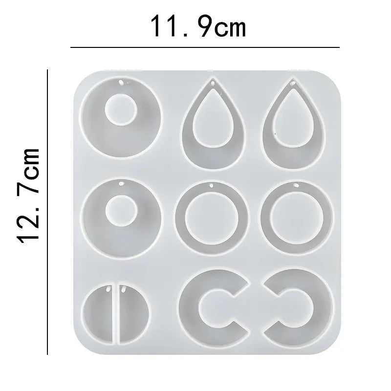 ELMAS Silicone Earring Mold for DIY Jewelry Crafting - Al Masam Stationery LLC
