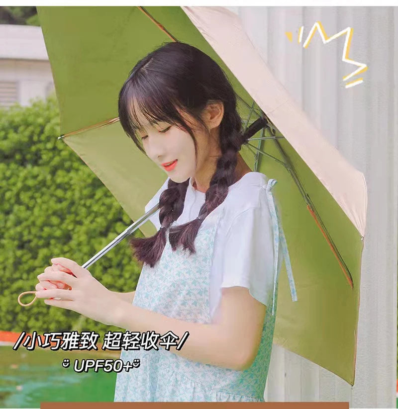 ELMAS Ultra-Light 6 Ribs Folding Gold Coating Umbrella - Al Masam Stationery LLC