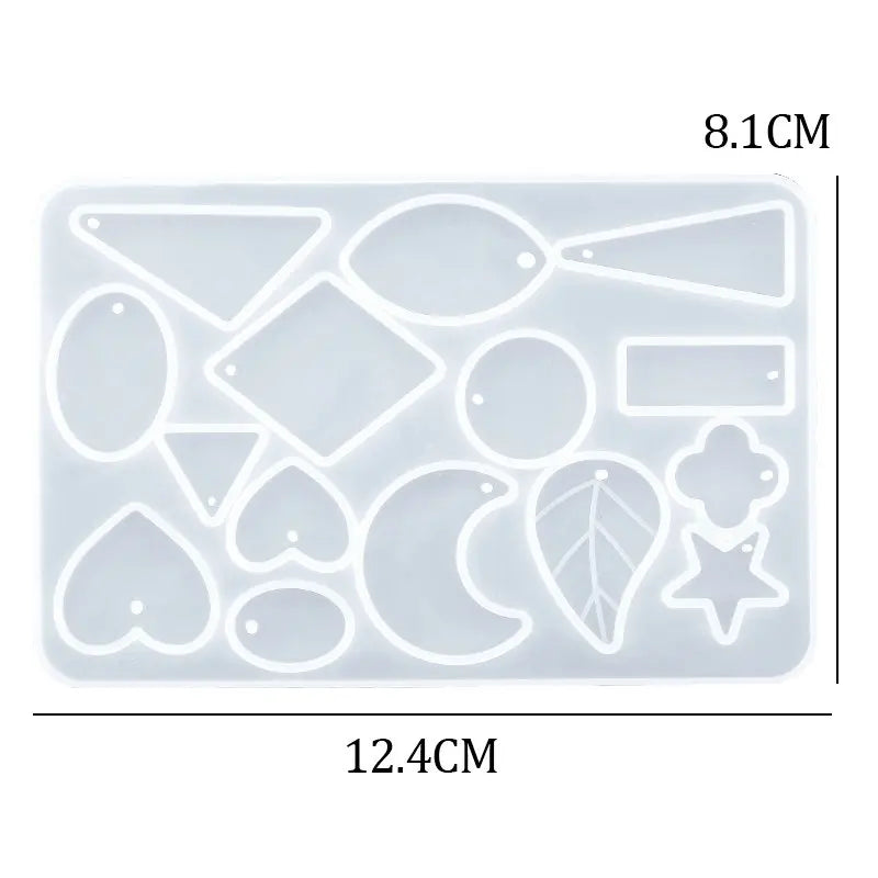 ELMAS Silicone Earring Mold for DIY Jewelry Crafting - Al Masam Stationery LLC