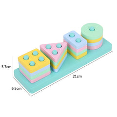 ELMAS Montessori Wooden Puzzles for Kids Early Learning - Al Masam Stationery LLC