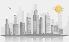 ELMAS Custom 3D Mural Urban Panorama Wallpaper - Al Masam Stationery LLC
